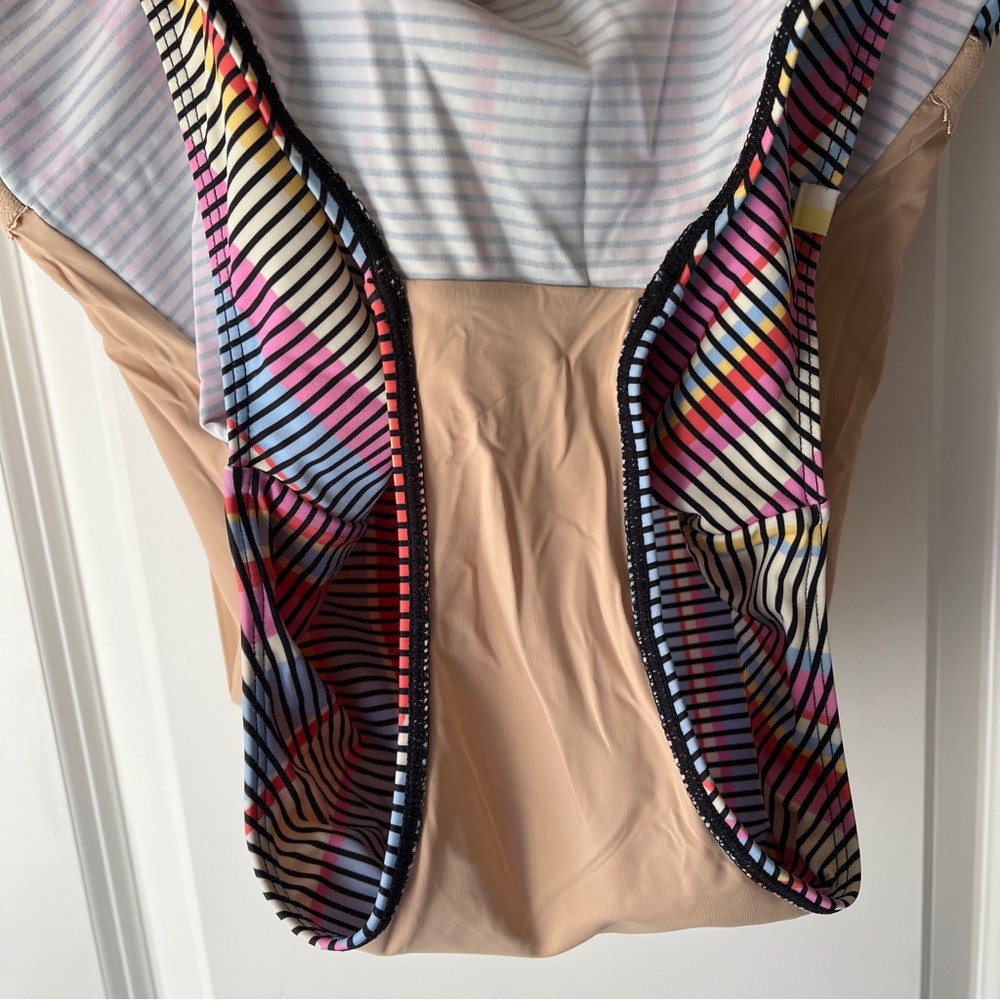summersalt Striped One-Piece Swimsuit in Red, Blue, Yellow, Pink, Black, White - Picture 15 of 16